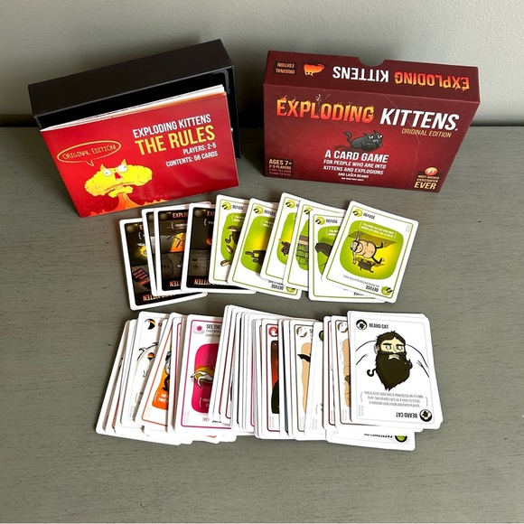 The Original Exploding Kittens Card Game- Ages 7+ Family Game Night Kids Adult - Picture 2 of 8